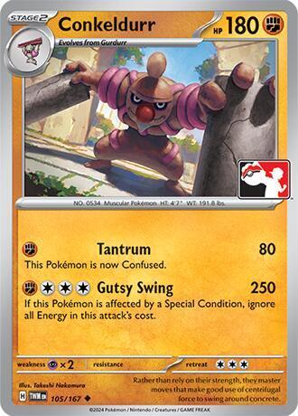 Twilight Masquerade Conkeldurr [Prize-Pack] Pokémon card
